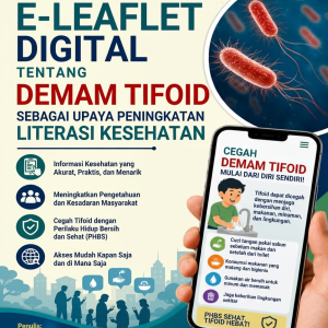 PENERAPAN MEDIA E-LEAFLET DIGITAL TENTANG DEMAM TIFOID SEBAGAI UPAYA PENINGKATAN LITERASI KESEHATAN